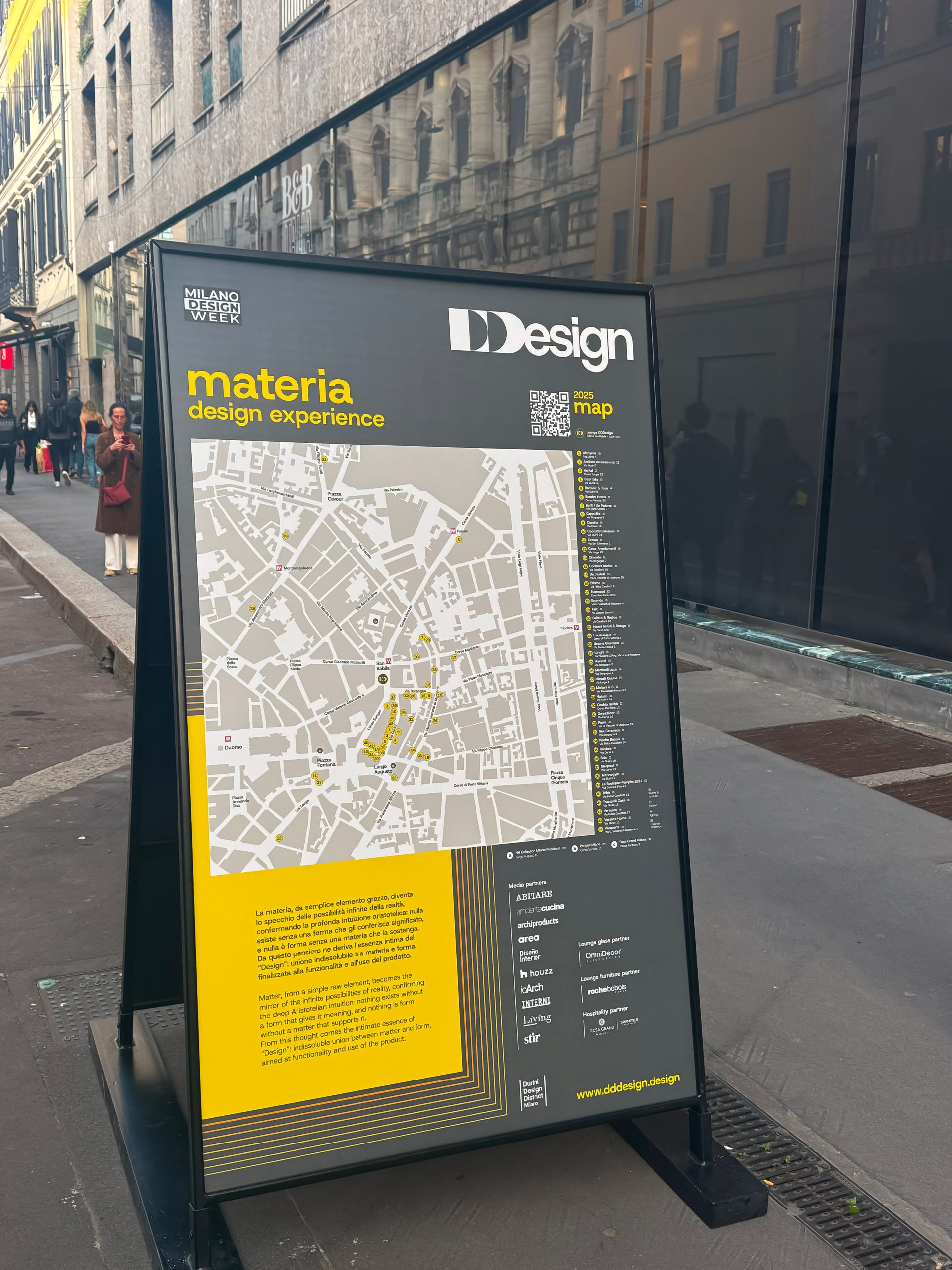 Mappa DDDesign Milano Design Week: guida agli eventi e alle installazioni di design. Esplora la città durante la settimana del design con la mappa interattiva e scopri i luoghi imperdibili.